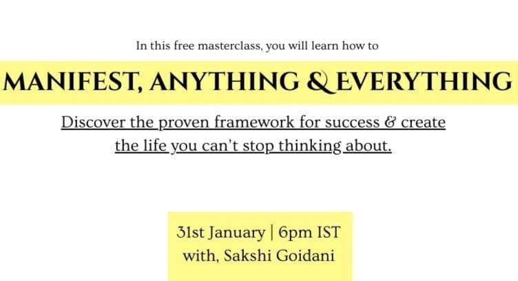 WEBNARS How to Manifest anything and everything